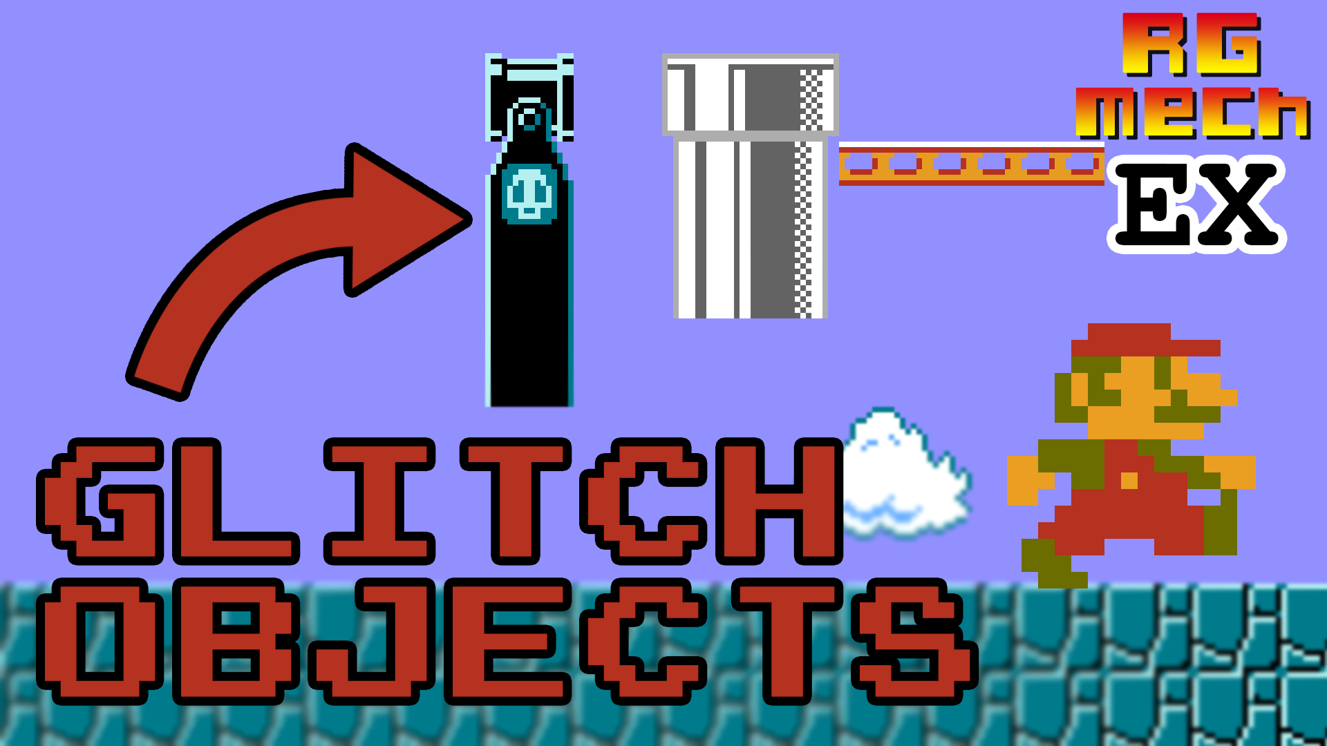 YouTube thumbnail for the video 'Super Mario Bros. Glitch Levels Explained'.