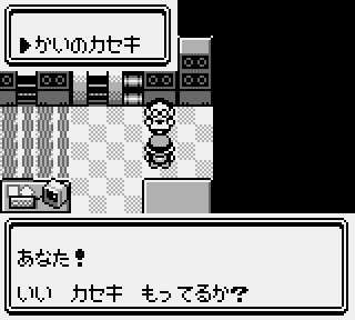 Talking to the scientist on Cinnabar Island