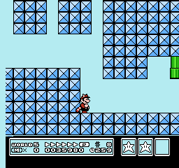 Clipping out of the bonus area to get to the old level end area, without a roulette card