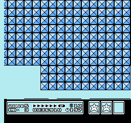 A screenshot of Mario above the bonus area