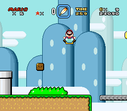 Puffy Mario becoming normal Mario