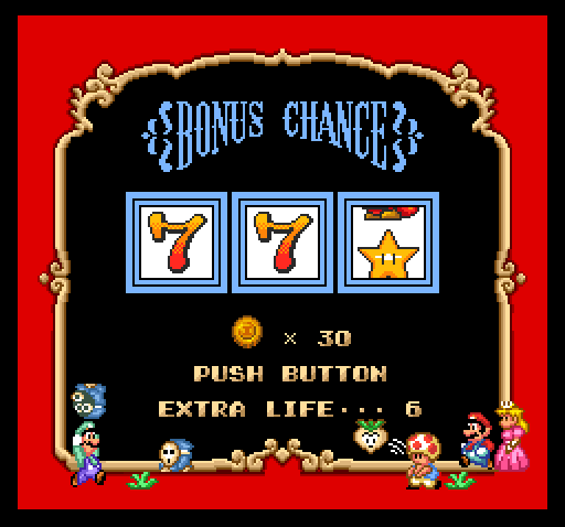 Two sevens on the reel, with the third still spinning, showing the star that comes after the seven