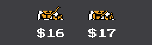 Two sprites of Pit's arms