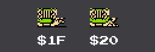 Two sprites of Bowser's hands and foot
